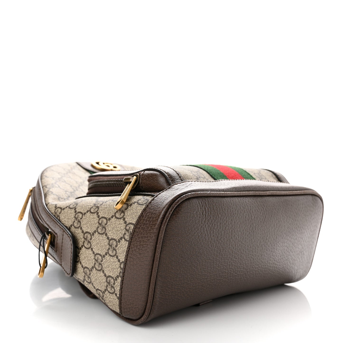 GG Supreme Monogram Calfskin Web Small Ophidia Day Backpack Beige Ebony New Acero