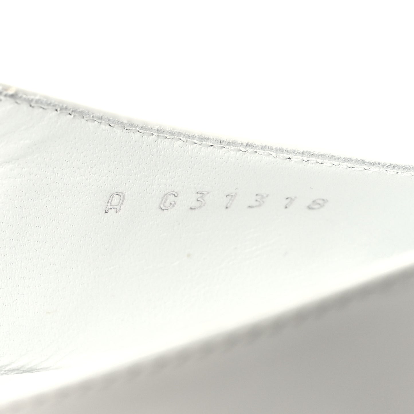 Patent Calfskin Cap Toe CC Slingback Pumps 38 White