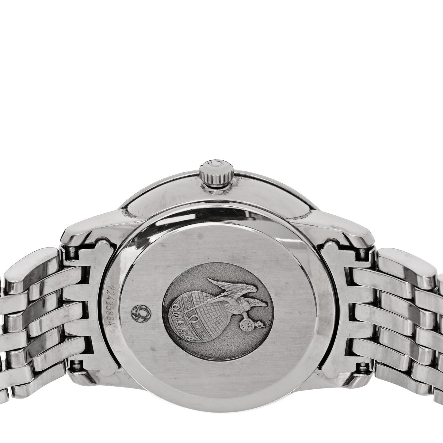 Stainless Steel Diamond 27mm De Ville Prestige Quartz Watch Blue 424.10.27.60.53.001