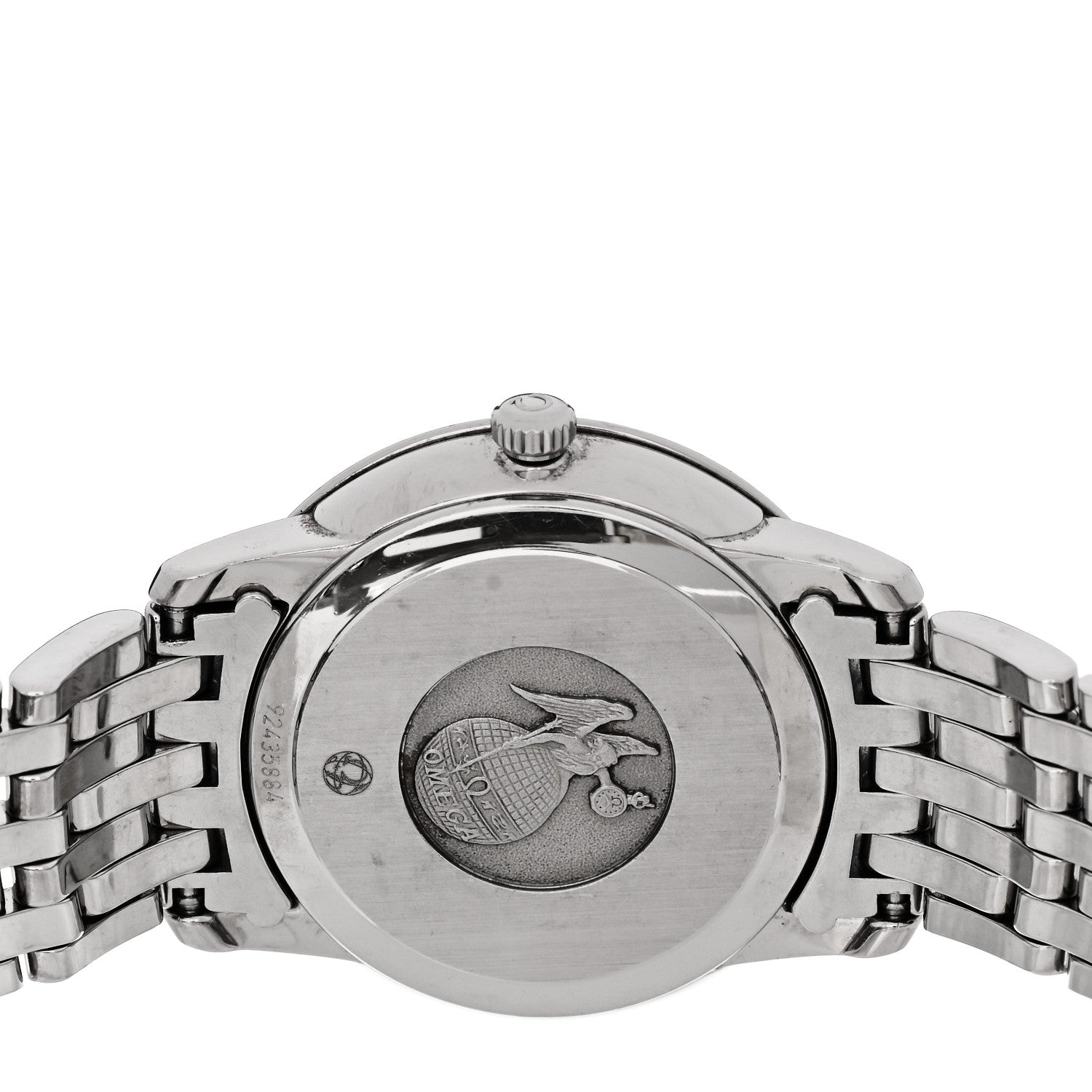 Omega Stainless Steel Diamond 27mm De Ville Prestige Quartz Watch Blue 424.10.27.60.53.001 4 of 4