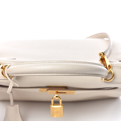 Hermes Taurillon Clemence Kelly Retourne 28 Craie 45 of 46