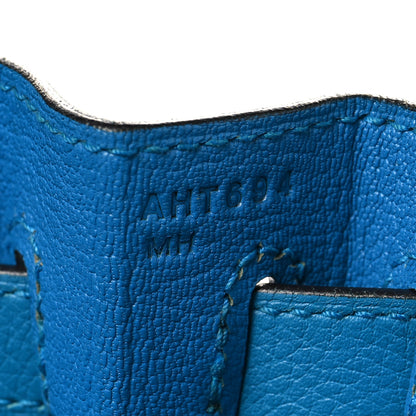 Hermes Togo Kelly Retourne 32 Bleu Zanzibar 6 of 11