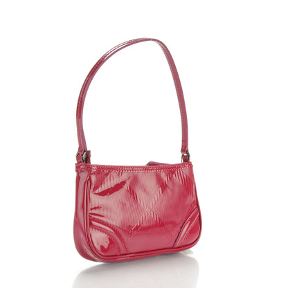 Burberry Patent Check Embossed Small Aston Sling Raspberry Sorbet 3 of 8