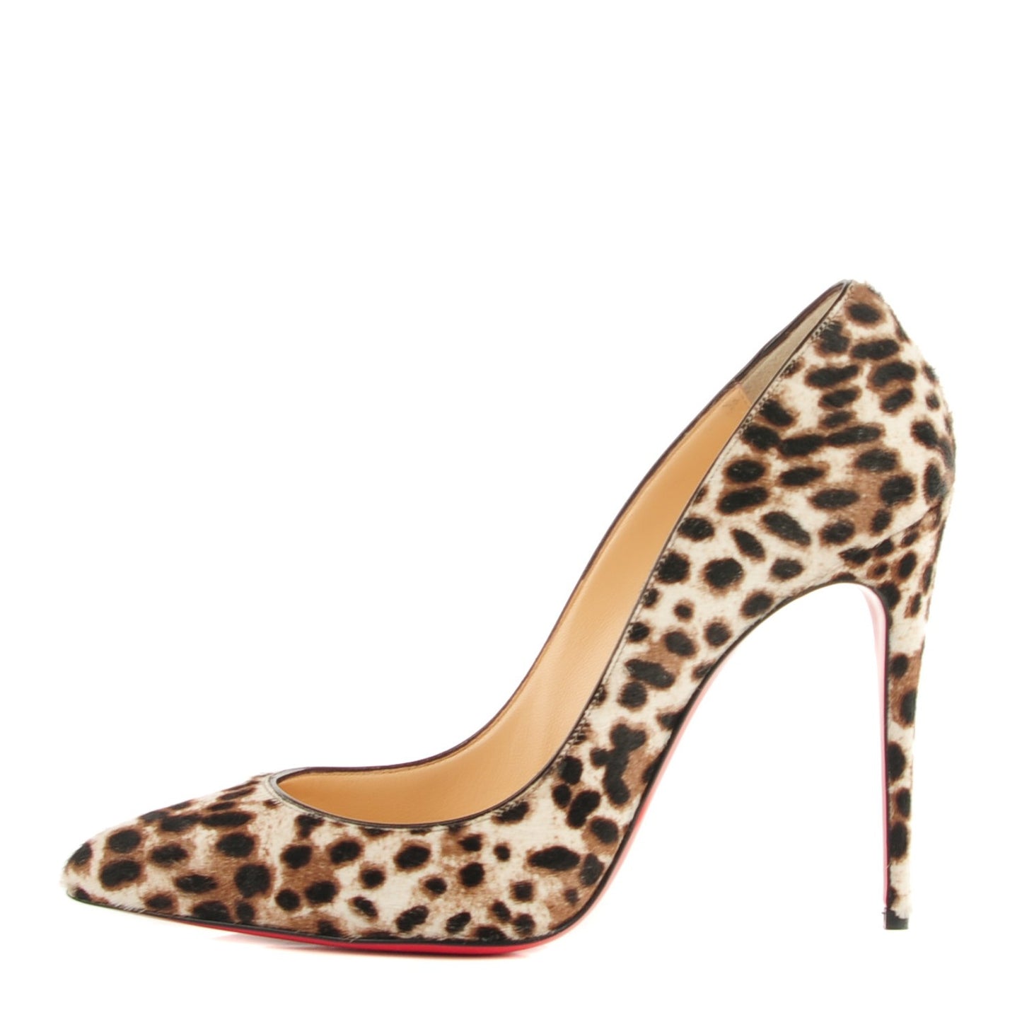 Calf Hair Leopard Print Pigalle Follies 100 Pumps 39 Brown White