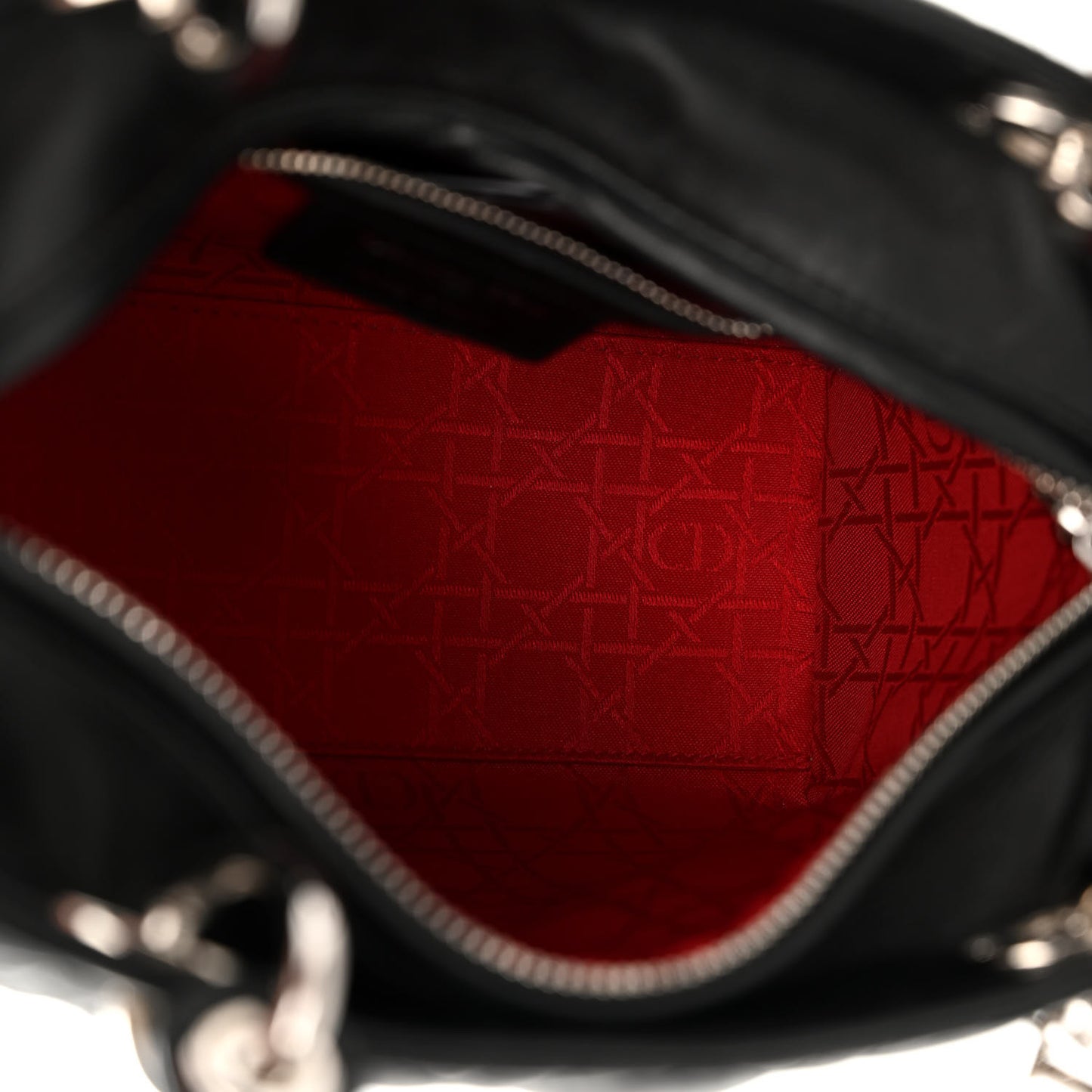 Lambskin Cannage Medium Lady Dior Black
