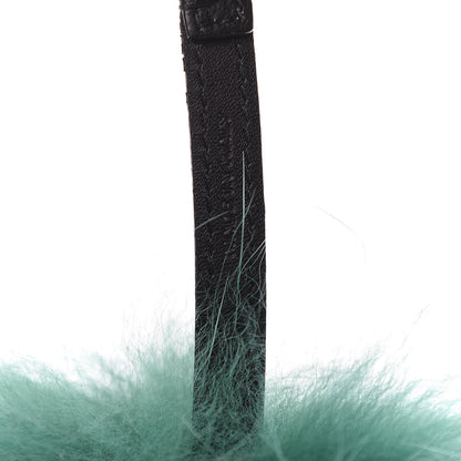 Fendi Fox Rabbit Goat Mink Fur Vitello Flamingo Minty Monster Bag Bug Charm Green Apple Multicolor 3 of 3