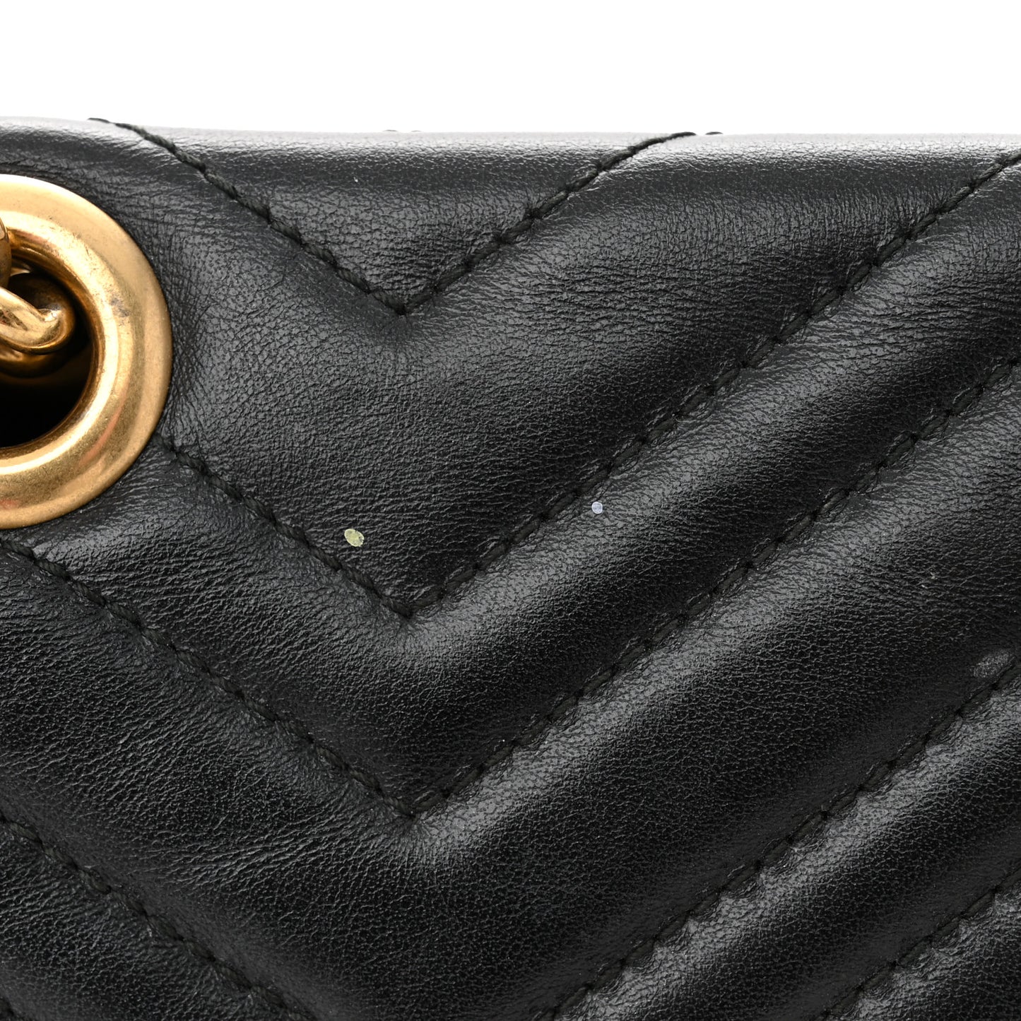 Calfskin Matelasse Small GG Marmont Shoulder Bag Black