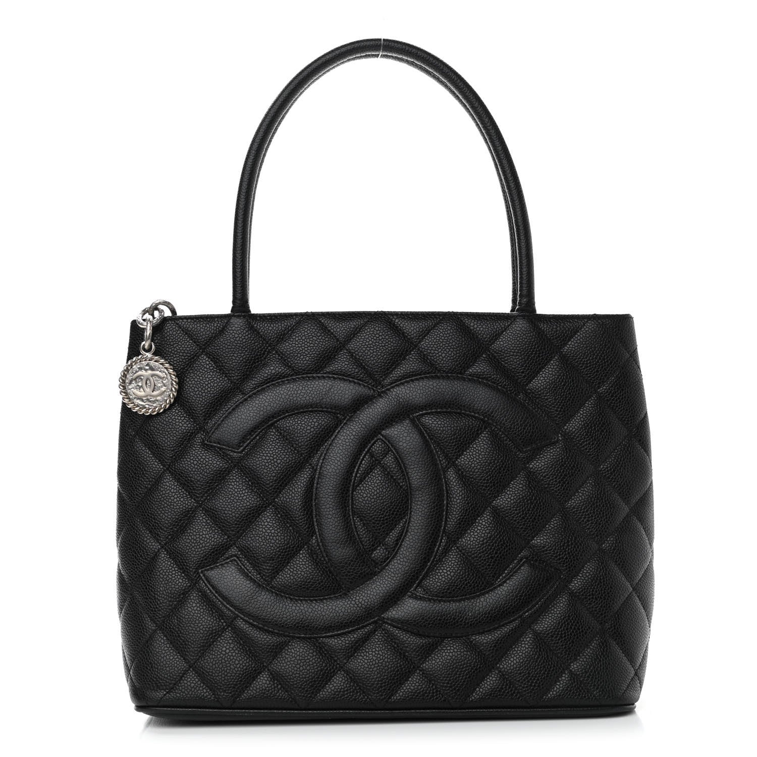 Chanel Caviar Quilted Medallion Tote Black 1 of 12