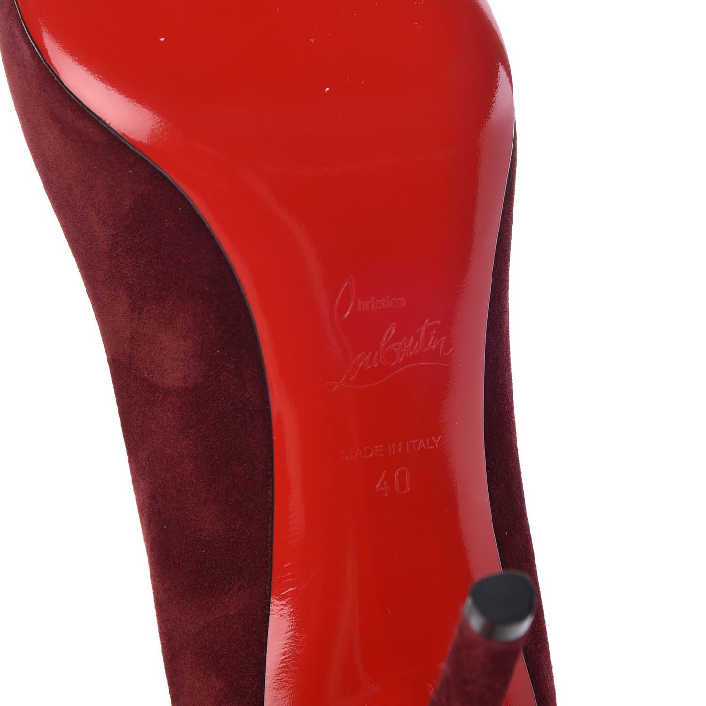 Veau Velours Apostrophy 85 Pumps 40 Wine