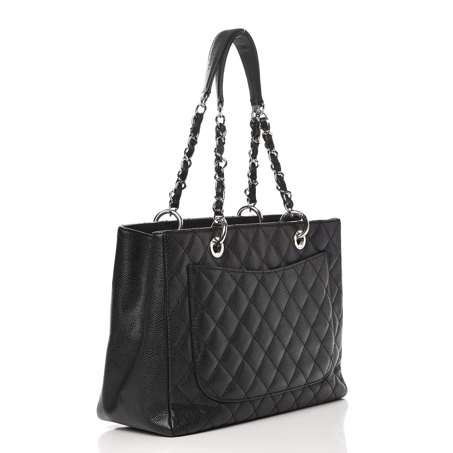 Chanel Caviar Quilted Grand Shopping Tote GST Black 3 of 7