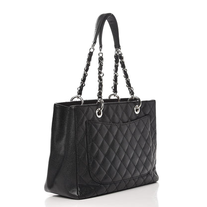 Chanel Caviar Quilted Grand Shopping Tote GST Black 3 of 7