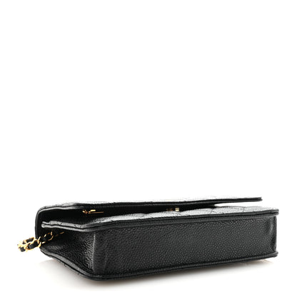 Chanel Caviar Quilted Wallet On Chain WOC Black 4 of 12