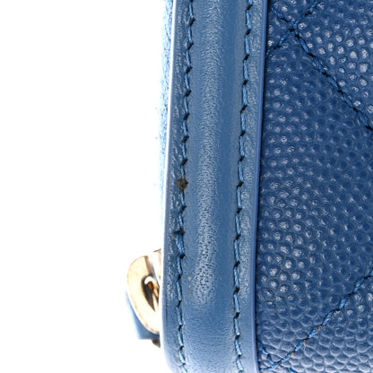 Chanel Caviar Quilted Medium Filigree Zip Around Wallet Dark Blue 10 of 11