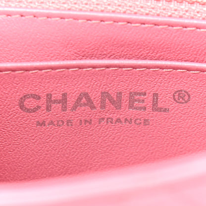 Chanel Lambskin Quilted Mini Rectangular Flap Pink 5 of 9