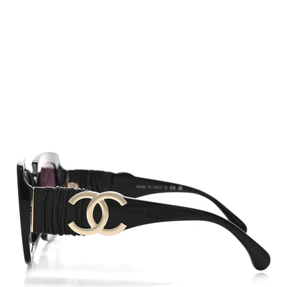 Chanel Acetate Calfskin Square Sunglasses 5474-Q-A Black 3 of 8