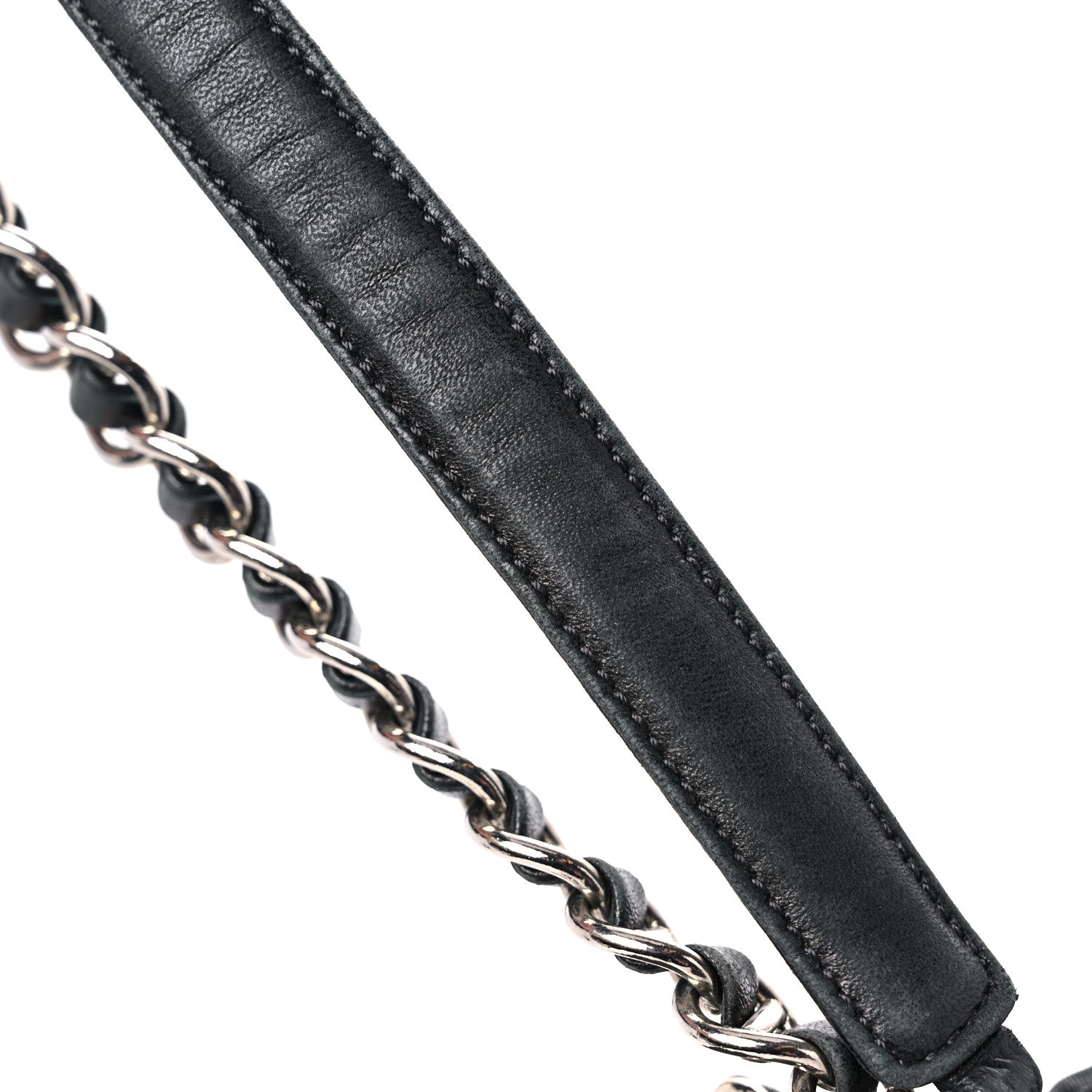 Prada Tessuto Nylon Chain Shoulder Bag Asfalto 18 of 19
