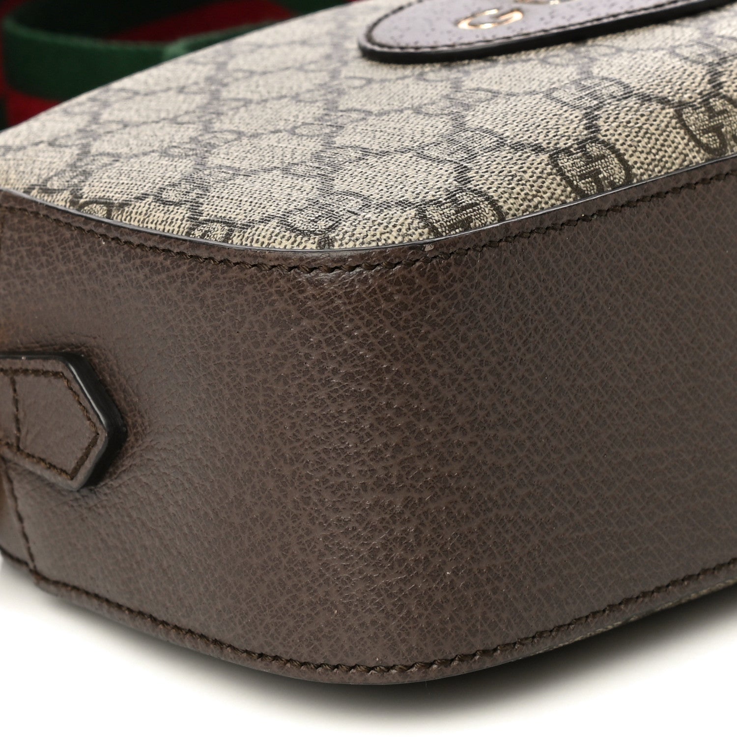 Gucci GG Supreme Monogram Web Neo Vintage Shoulder Bag Beige New Acero Crop 10 of 12