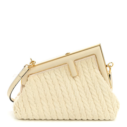 Fendi Woven Knit Nappa Small Fendi First White 1 of 10