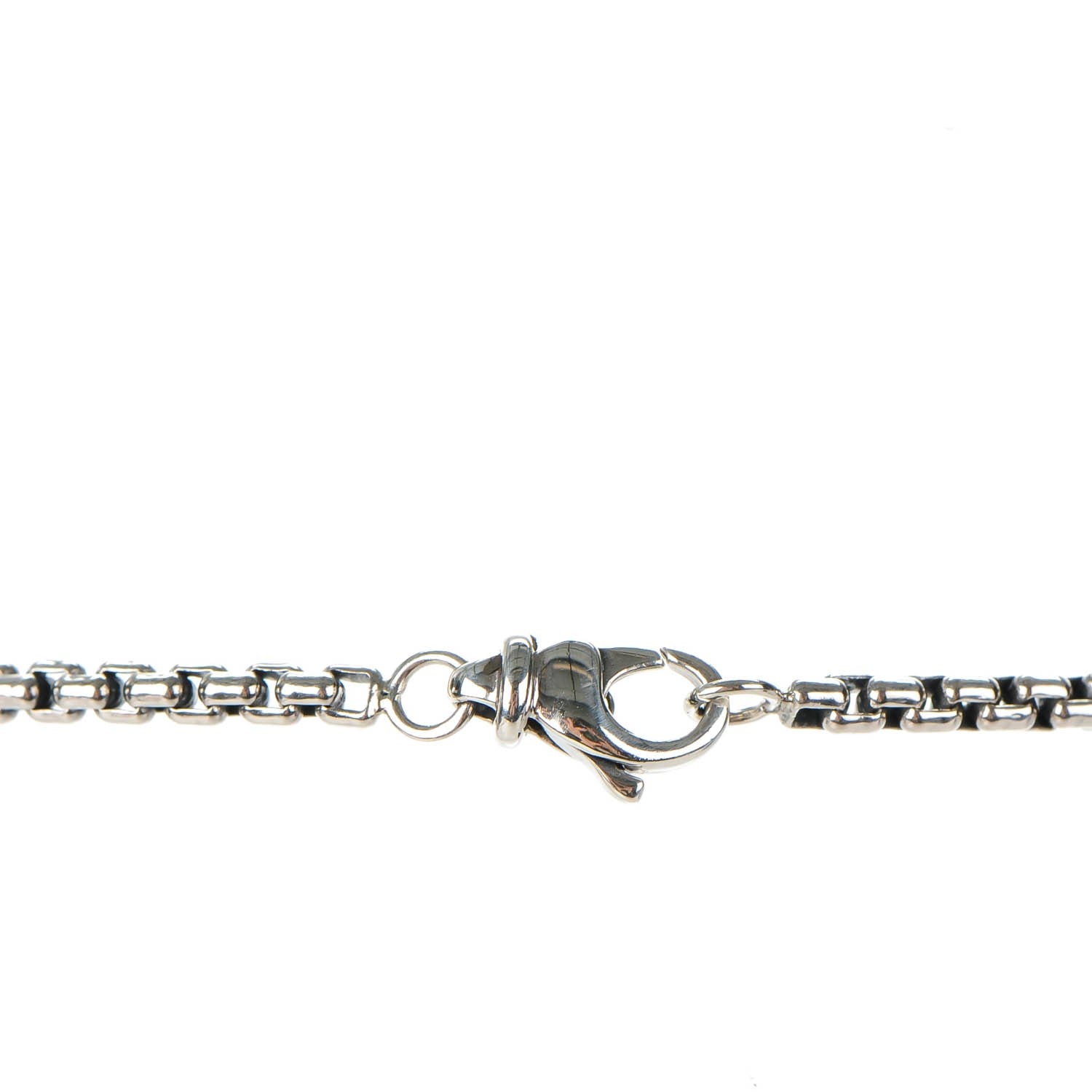 David Yurman Sterling Silver 18K Yellow Gold Diamond 12mm Pave Cookie Necklace 3 of 4