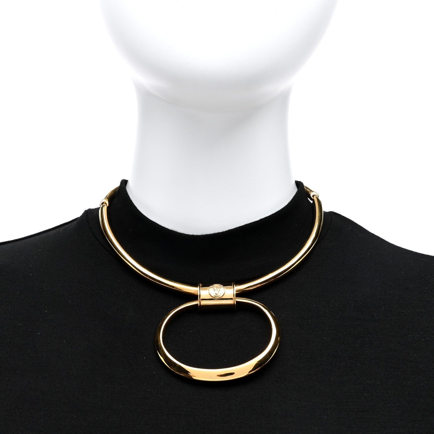 Louis Vuitton Metal Pure Choker Necklace Gold 2 of 6