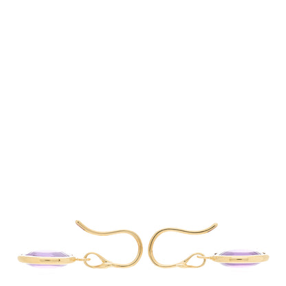 Tiffany 18K Yellow Gold Amethyst Paloma Picasso Olive Leaf Drop Earrings 3 of 5