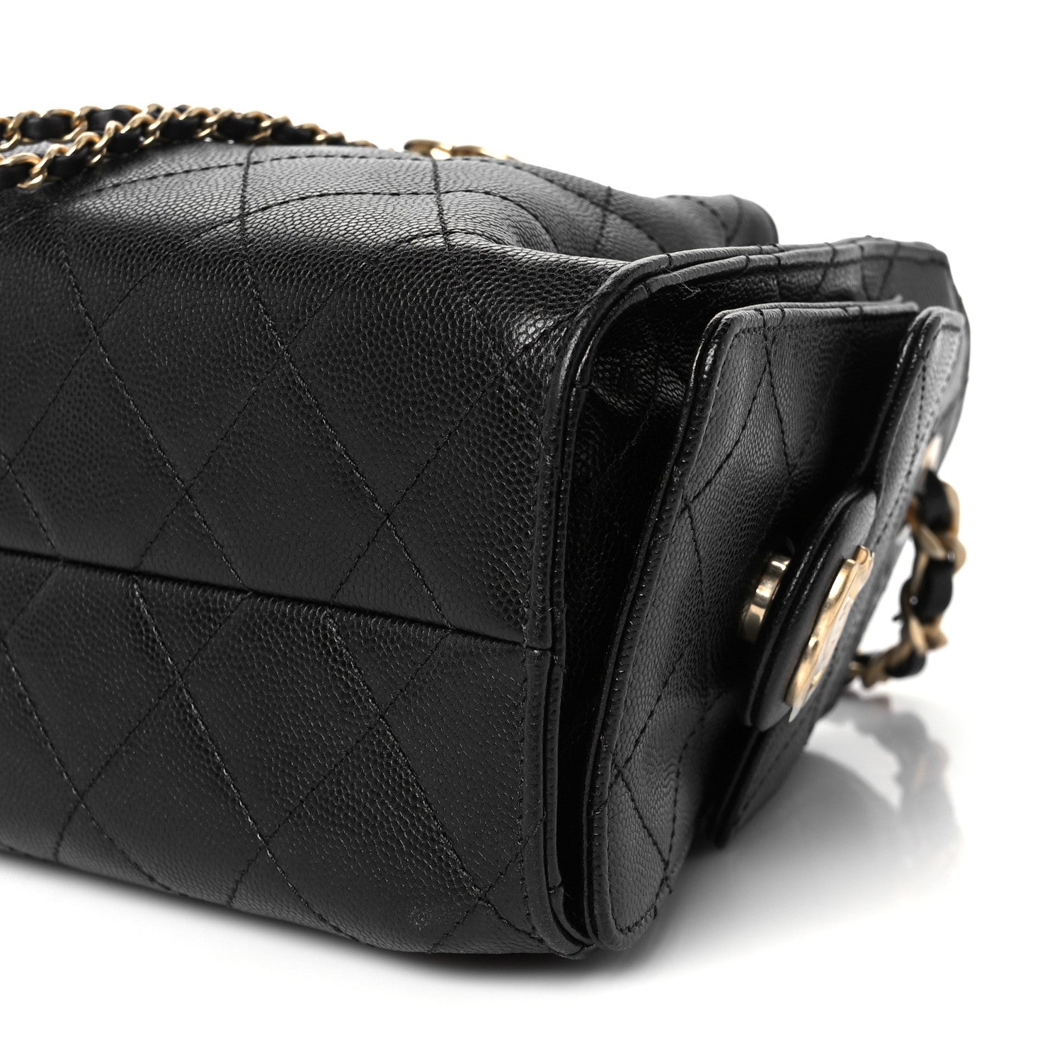 Chanel Caviar Quilted Mini Chanel 25 Handbag Black 18 of 28