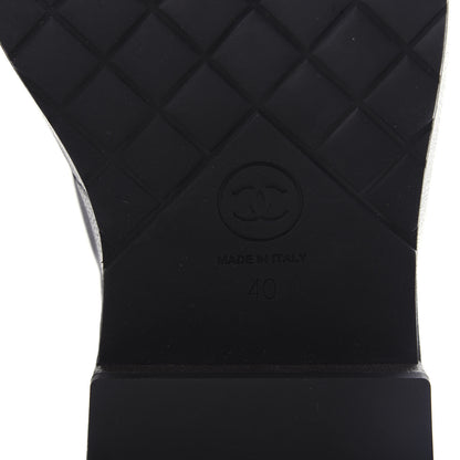 Chanel Goatskin Pearl Lace Up CC Short Boots 40 Brown Black 9 of 11