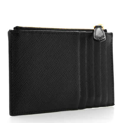 Prada Saffiano Metal Wallet Black 3 of 7