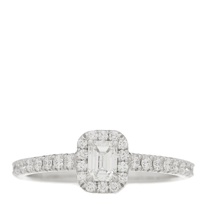 Tiffany Platinum Diamond .20ct Soleste Emerald Cut Engagement Ring 48 4.5 1 of 6