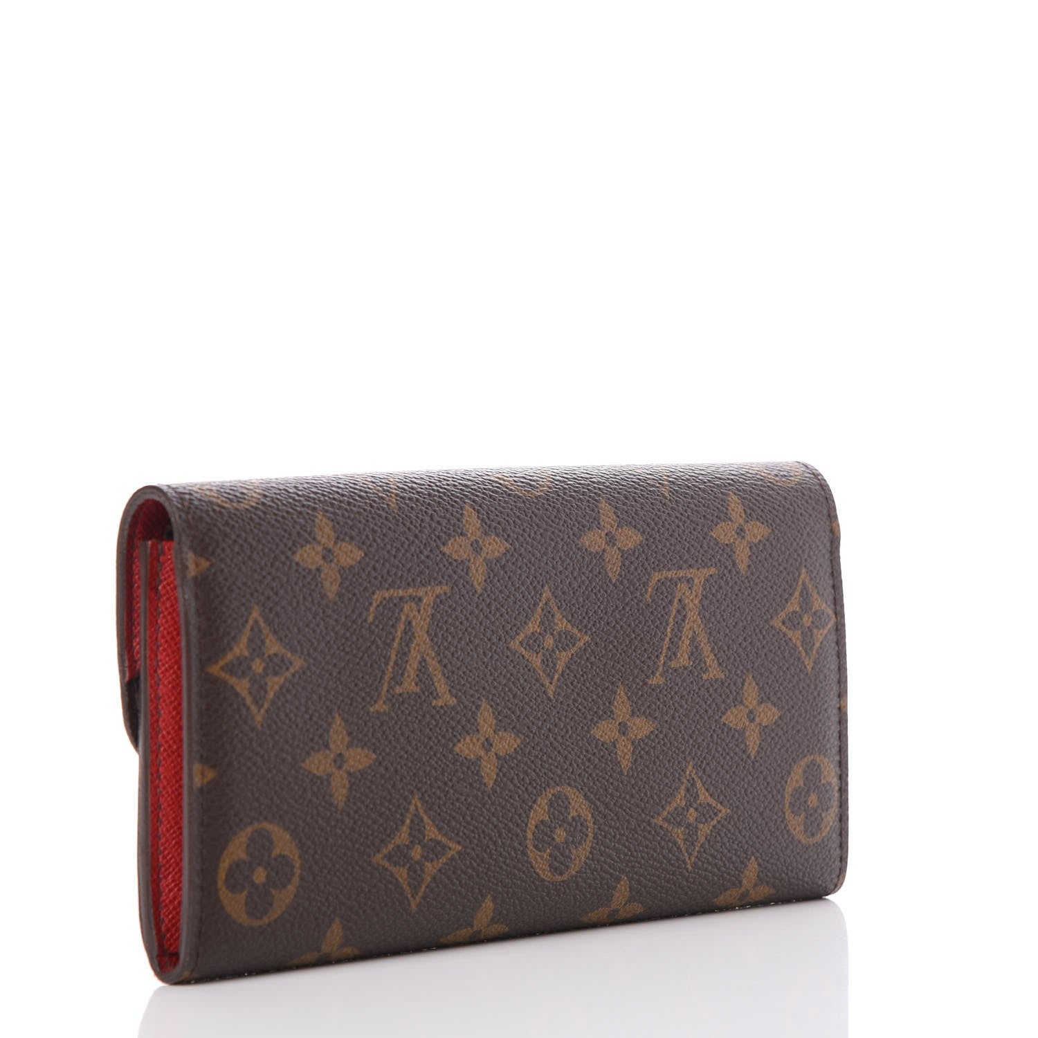 Louis Vuitton Monogram Emilie Wallet Red 3 of 6