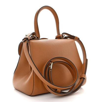 Delvaux Grained Calfskin Mini Brillant Satchel Natural 4 of 12