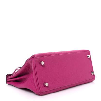 Hermes Togo Kelly Retourne 25 Rose Pourpre 4 of 10