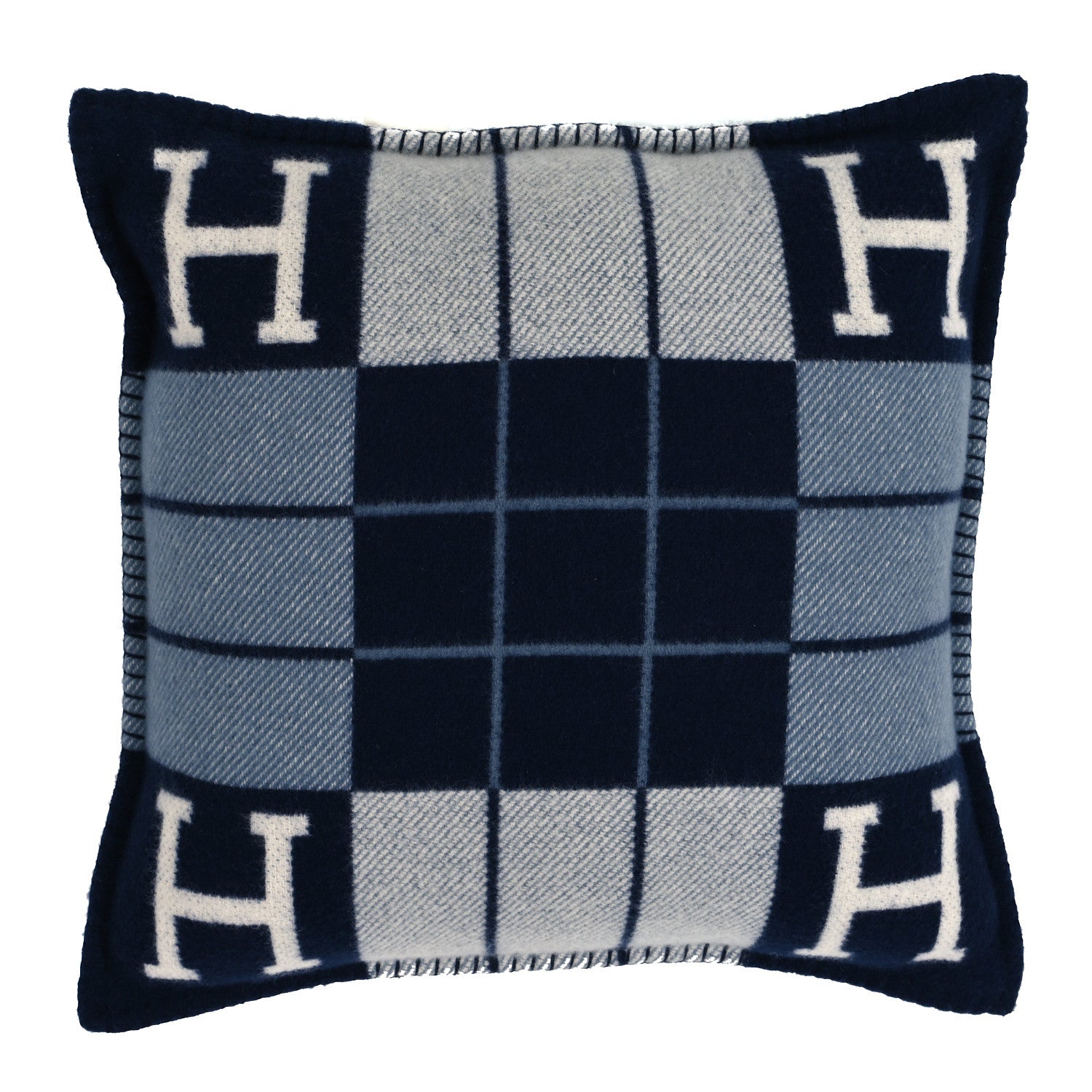 Hermes Wool Cashmere Avalon III Pillow PM Ecru Caban 1 of 3
