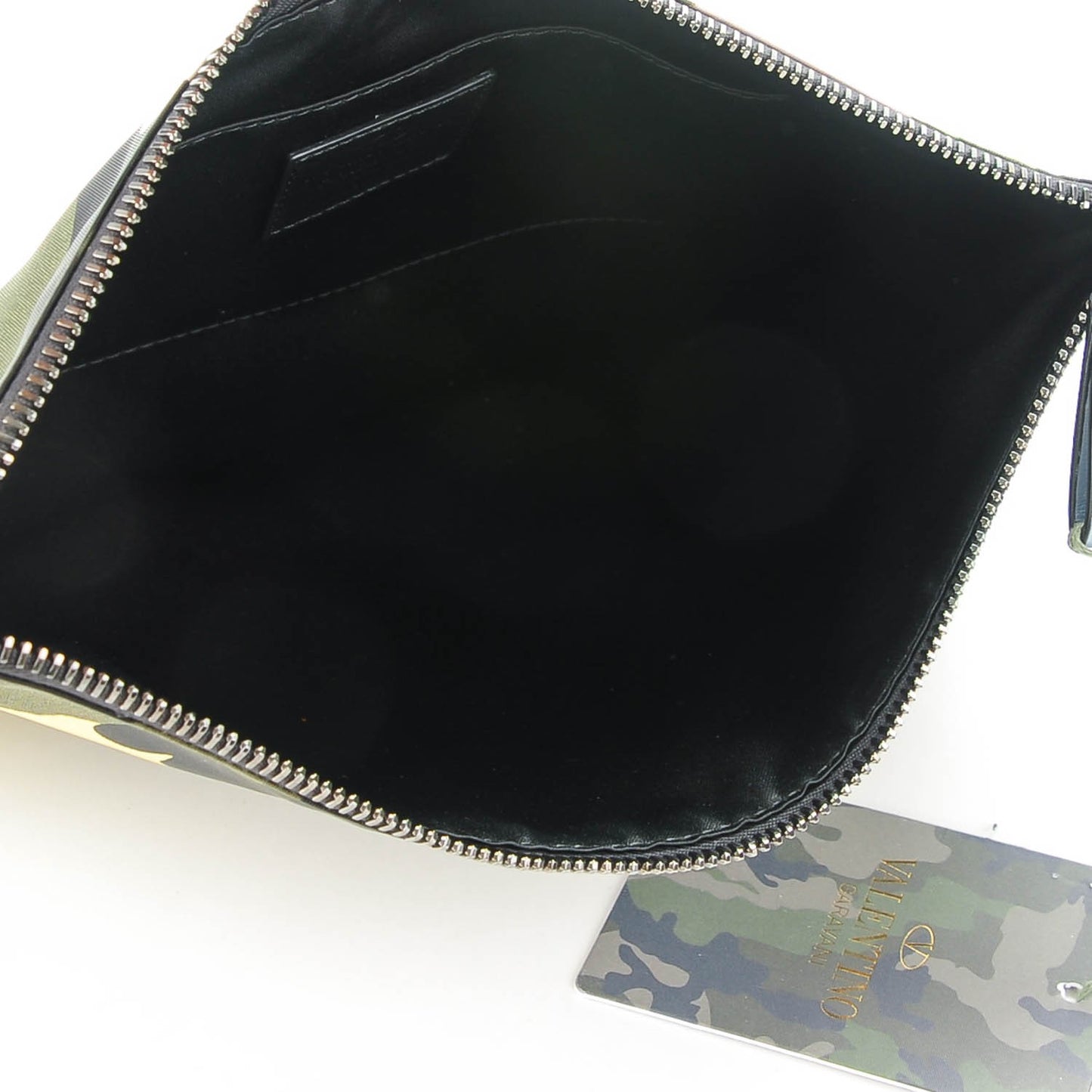 Nylon Camouflage Medium Zip Pouch Multicolor