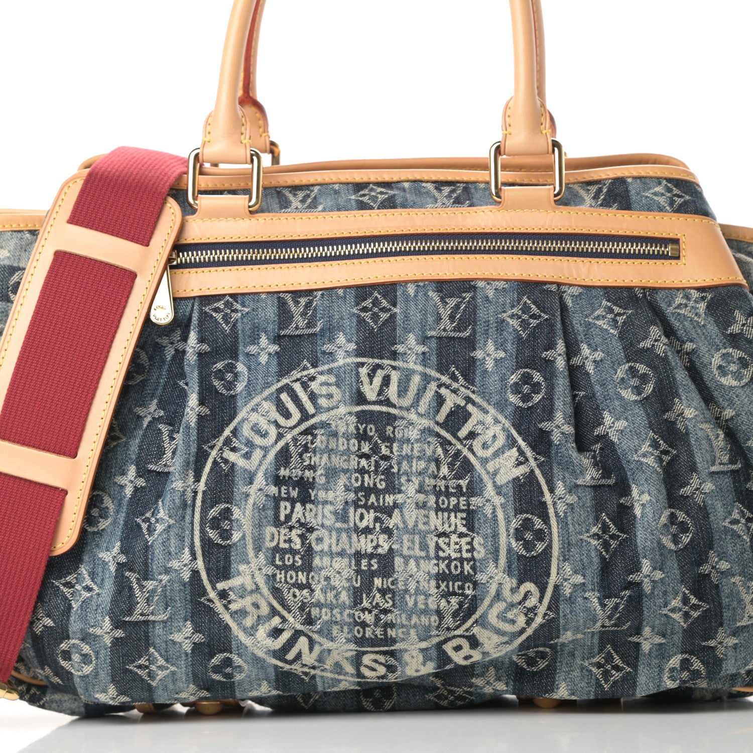 Louis Vuitton Denim Raye Cabas GM 10 of 13