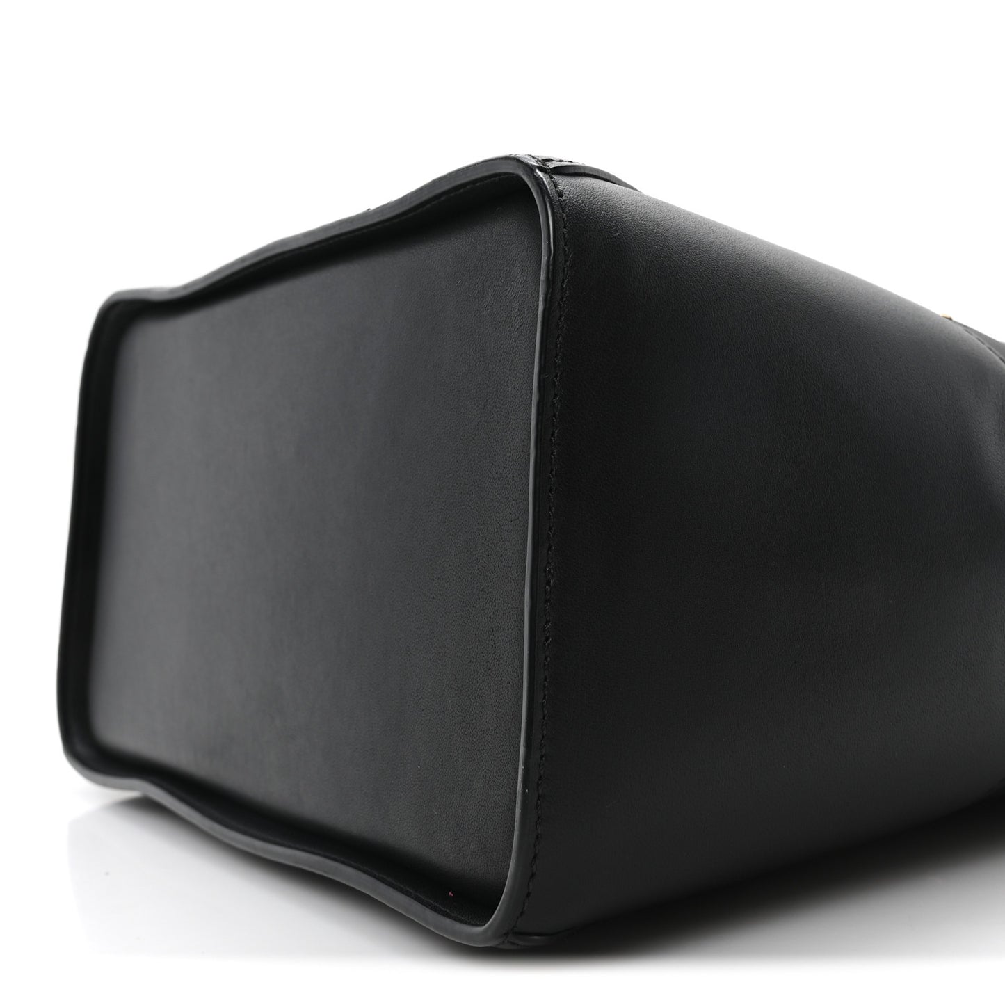 Coated Canvas Claudia Studs Crossbody Bag Black