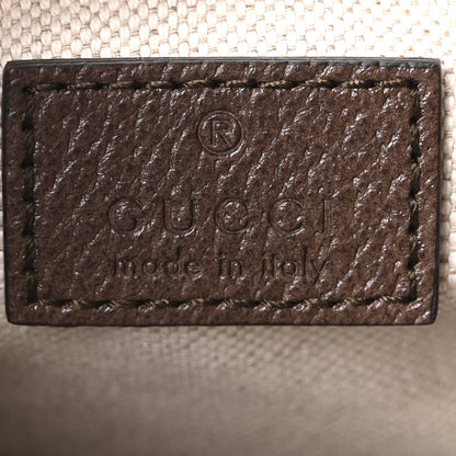 Gucci GG Supreme Monogram Textured Calfskin Web Small Attache Shoulder Bag Beige Ebony New Acero 6 of 10