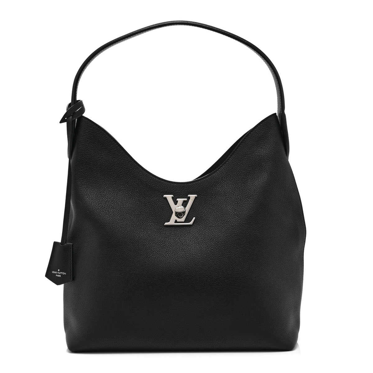 Louis Vuitton Calfskin Lockme Hobo Black 1 of 9