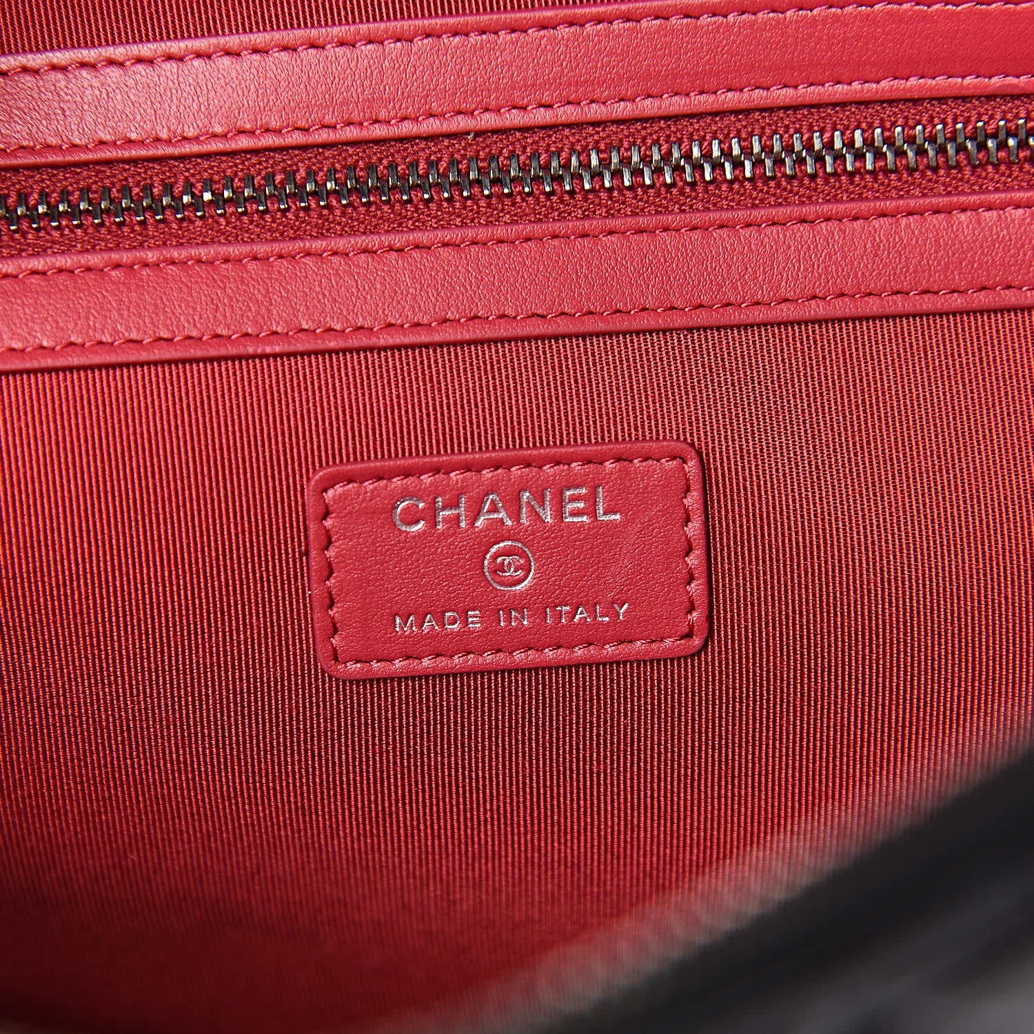 Chanel Aged Calfskin Quilted Large Gabrielle Cosmetic Case Black 6 of 9