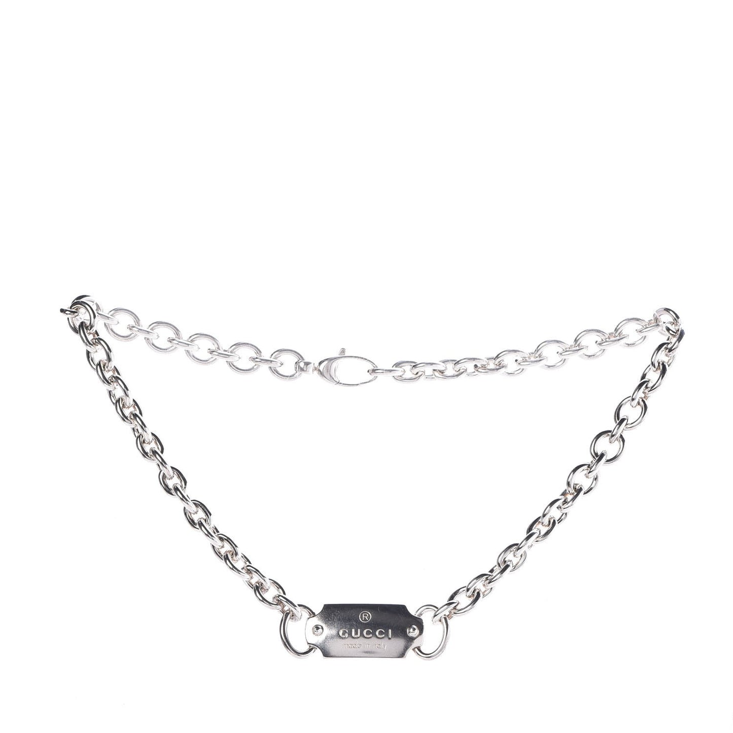Sterling Silver Tag Necklace