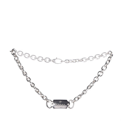 Gucci Sterling Silver Tag Necklace 3 of 6