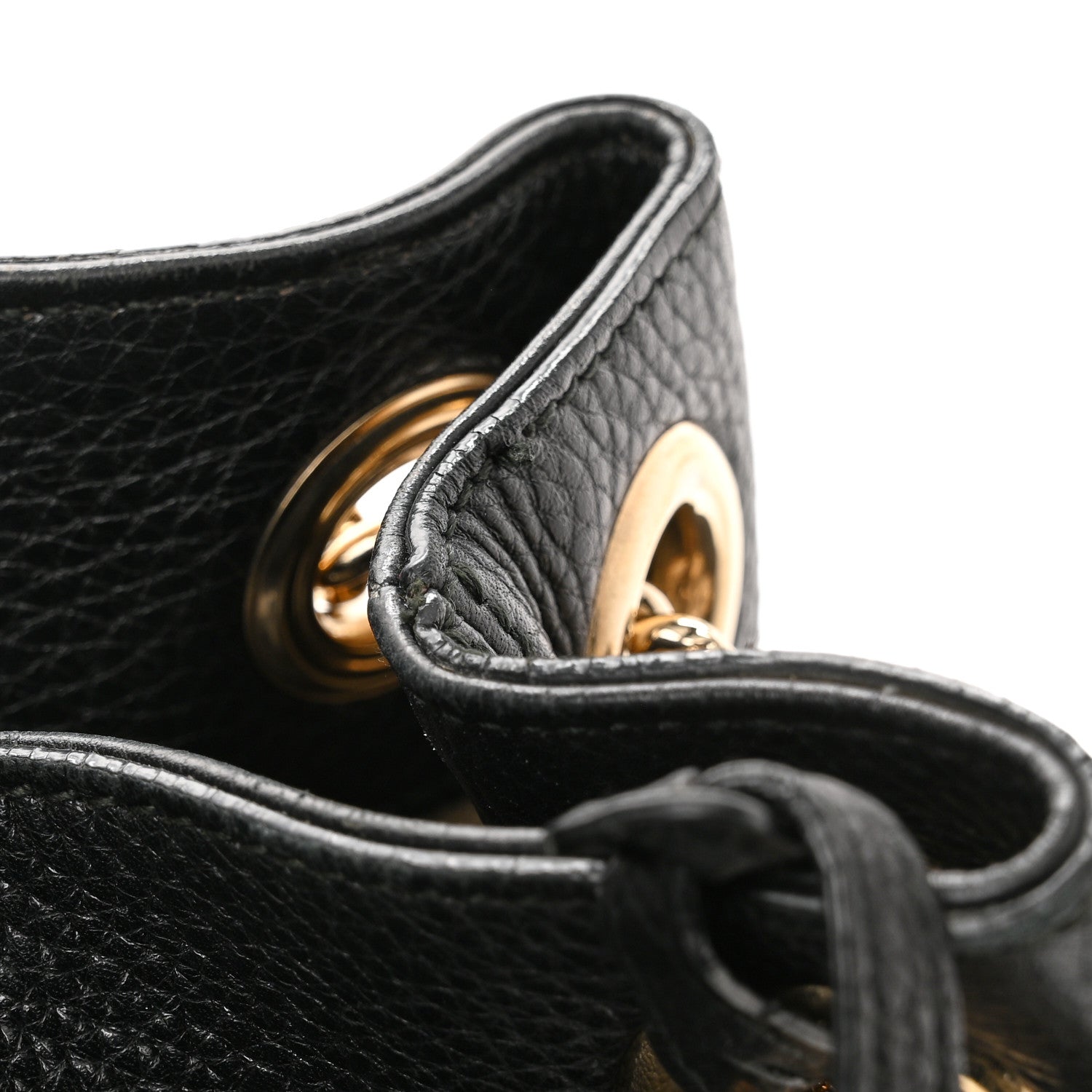 Gucci Pebbled Calfskin Medium Soho Chain Shoulder Bag Black 11 of 14