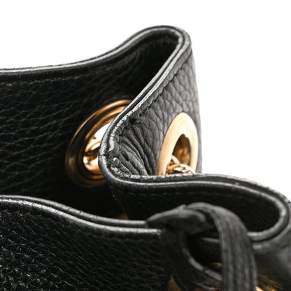 Gucci Pebbled Calfskin Medium Soho Chain Shoulder Bag Black 11 of 14