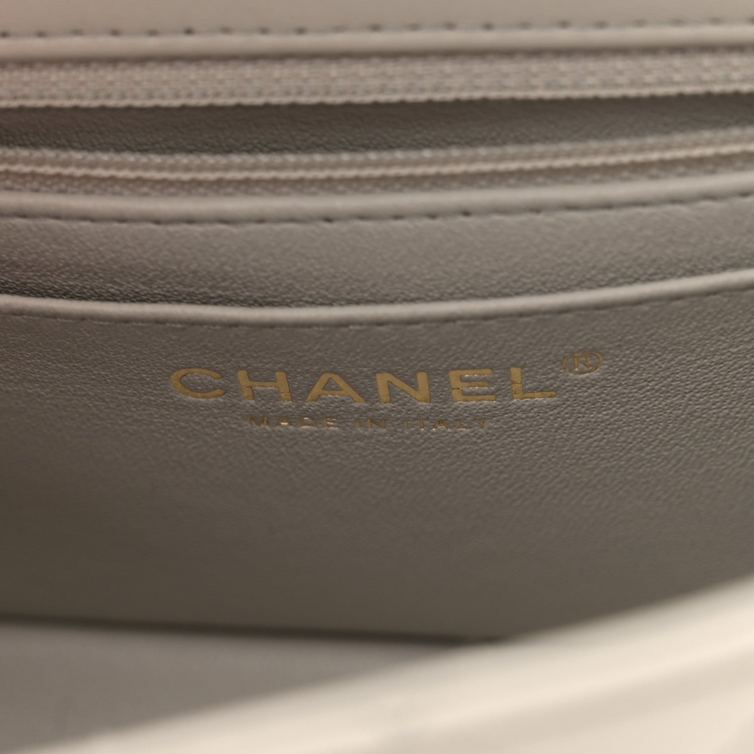 Chanel Lambskin Quilted Mini Rectangular Flap Grey 6 of 11