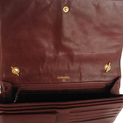 Chanel Caviar Timeless CC Wallet On Chain WOC Dark Brown 9 of 9