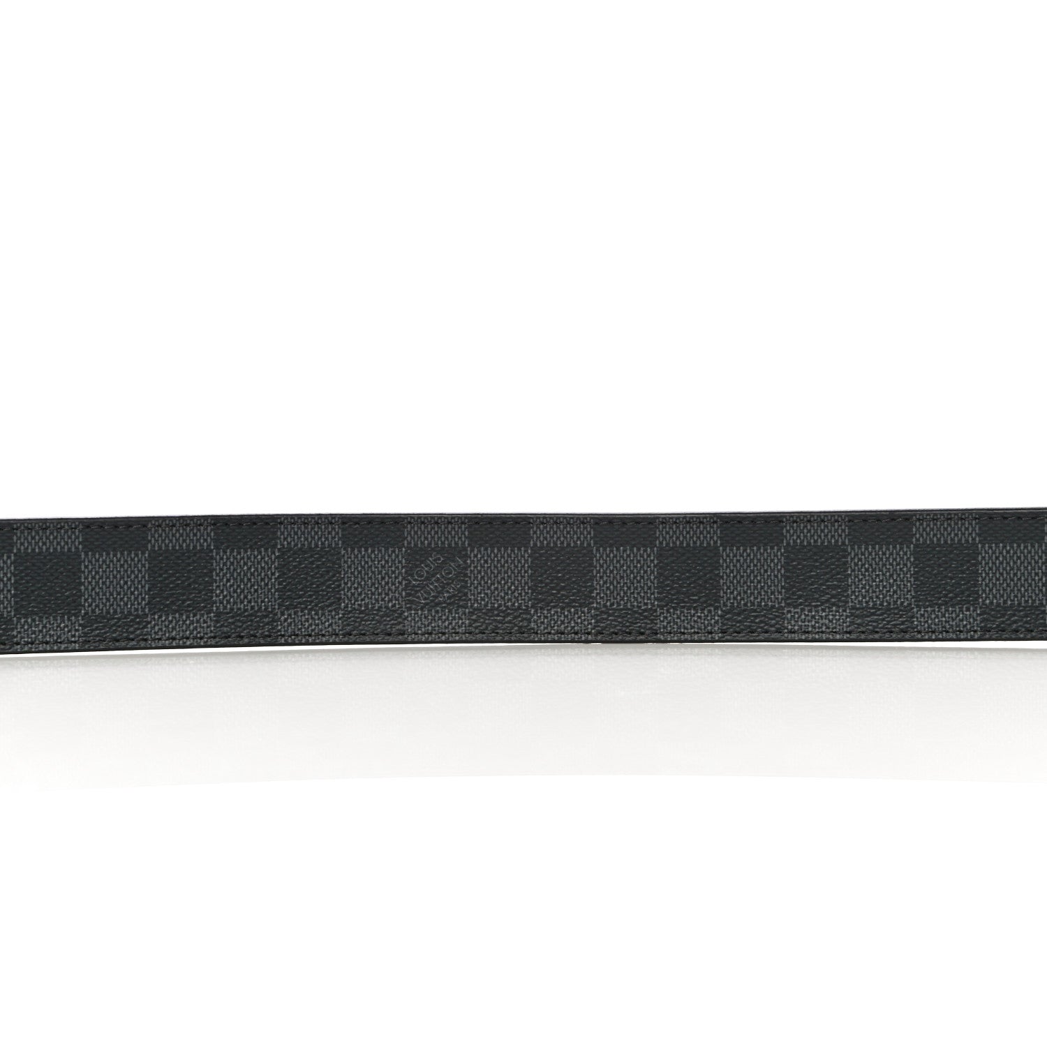 Louis Vuitton Damier Graphite Calfskin Belt 100 40 Black 6 of 9