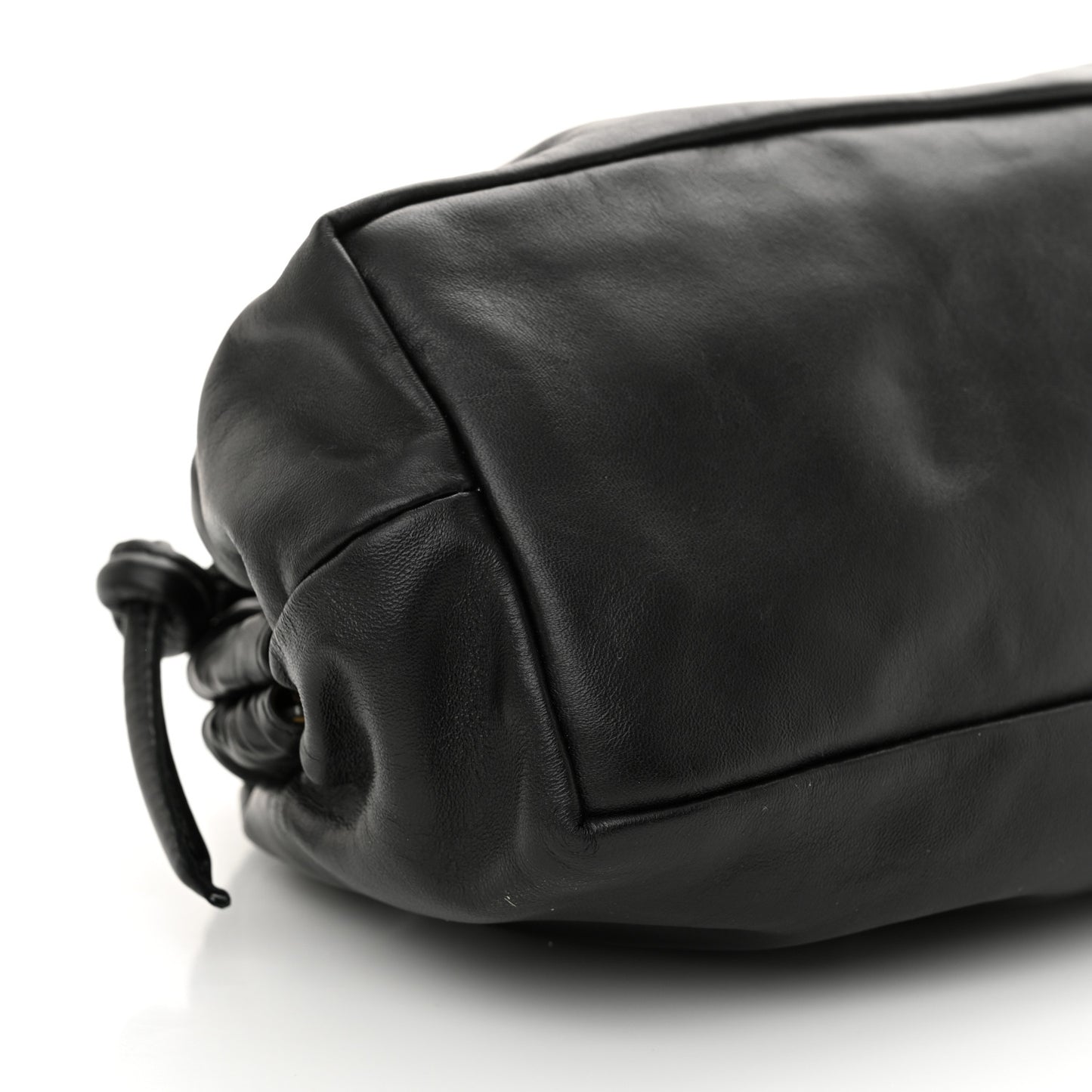 Lambskin Cloud Clutch Black Flamma