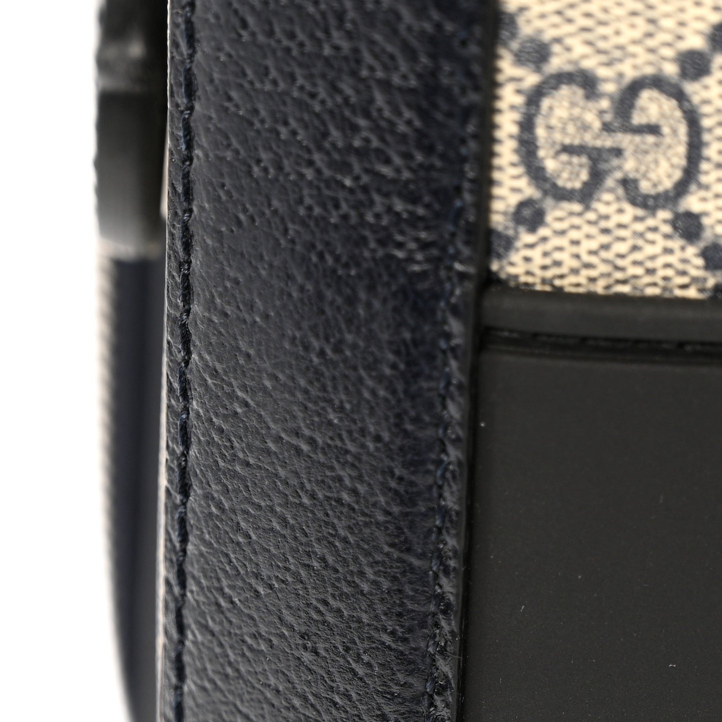 GG Supreme Monogram Textured Dollar Calfskin Web Savoy Cabin Plus Trolley Beige Blue