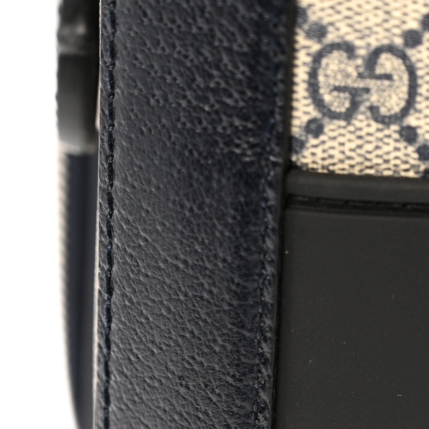 Gucci GG Supreme Monogram Textured Dollar Calfskin Web Savoy Cabin Plus Trolley Beige Blue 14 of 14