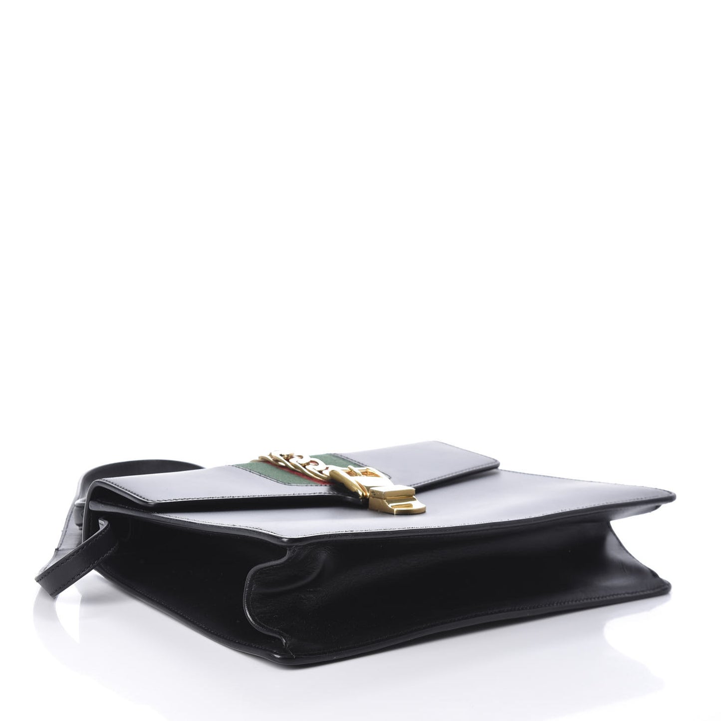 Calfskin Medium Sylvie Top Handle Bag Black
